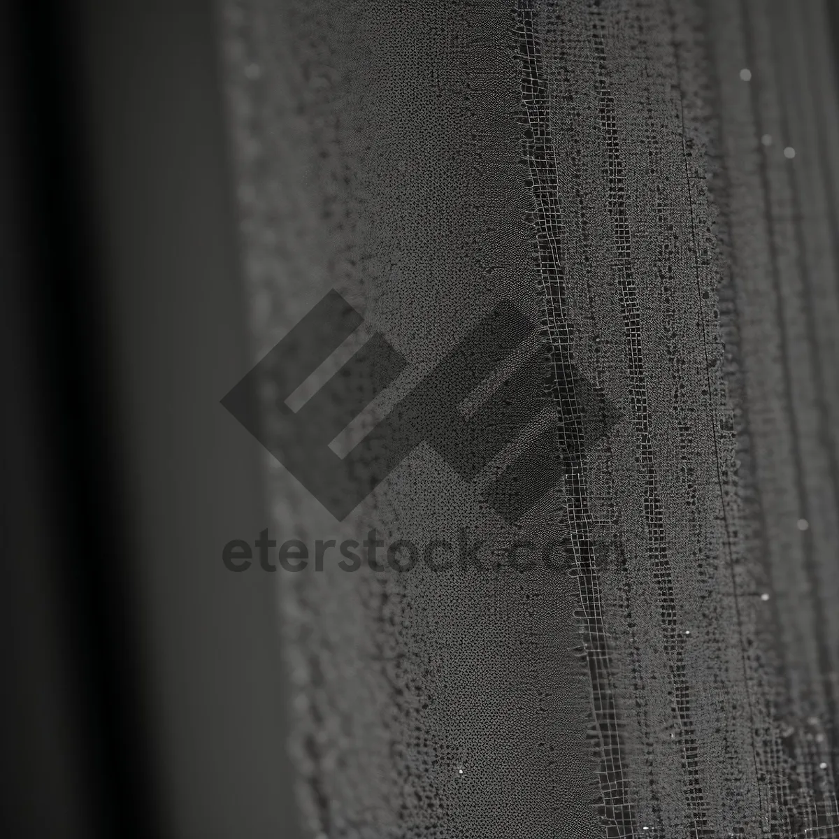 Picture of Black Woven Fabric with Textured Slide Fastener Design