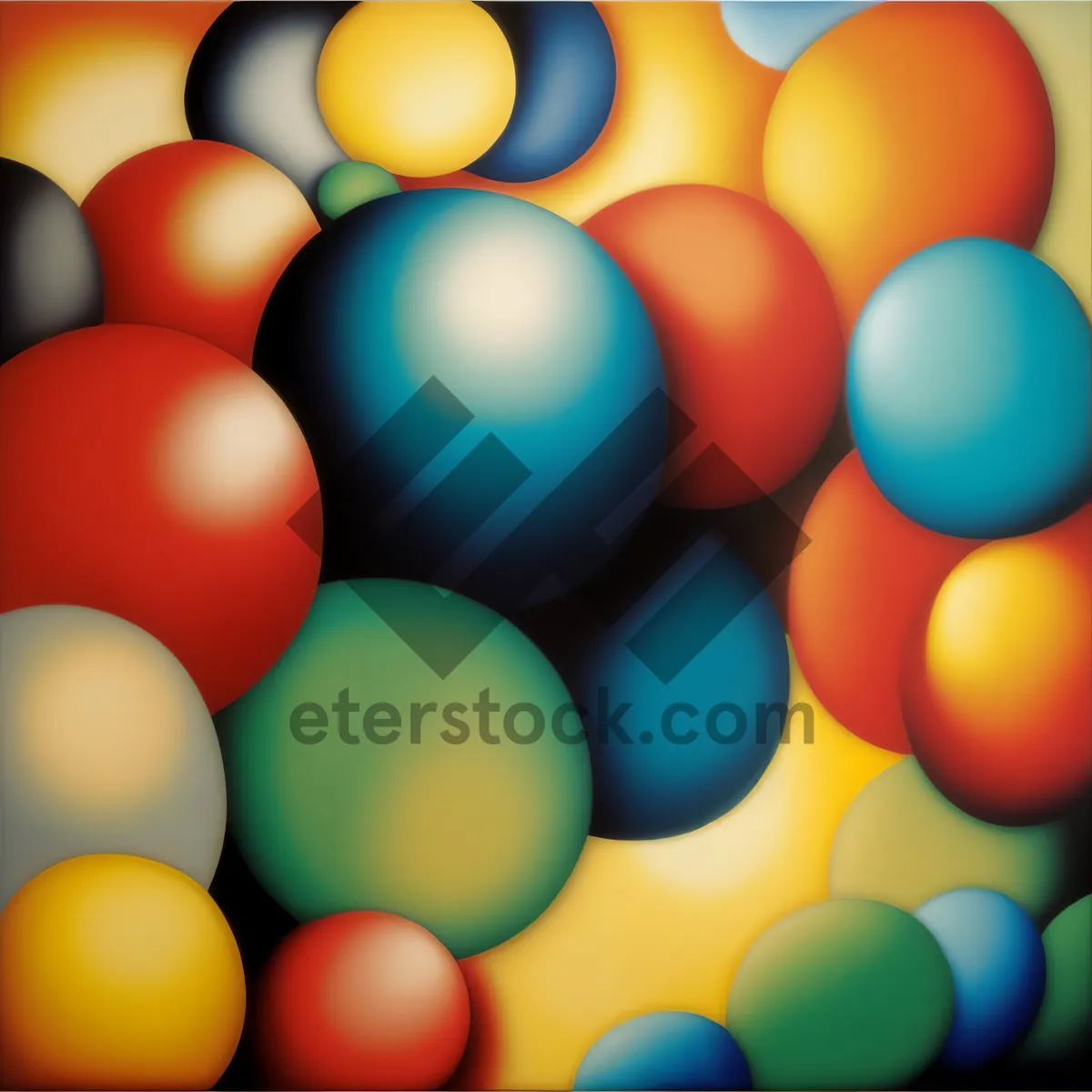 Picture of Colorful Balloon Ball Decorations for Birthday Celebration