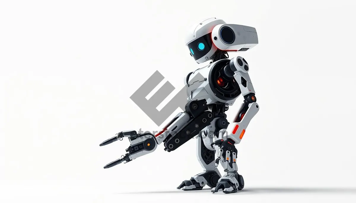 Picture of Futuristic 3D man automaton technology character robot.