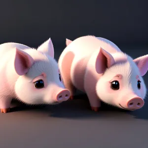 Pink Piggy Bank Savings Symbolizing Financial Security