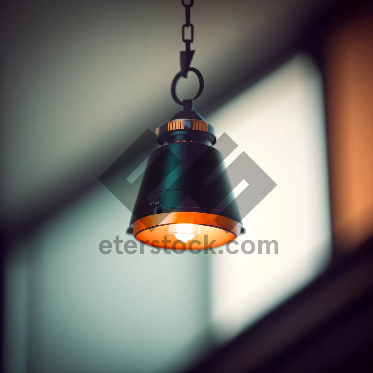 Picture of Gleaming Golden Bell Lampshade: Acoustic Celebration Decoration