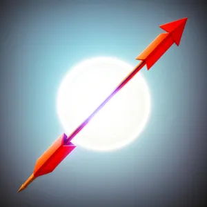Glossy Lightning Arrow Shuttlecock Icon