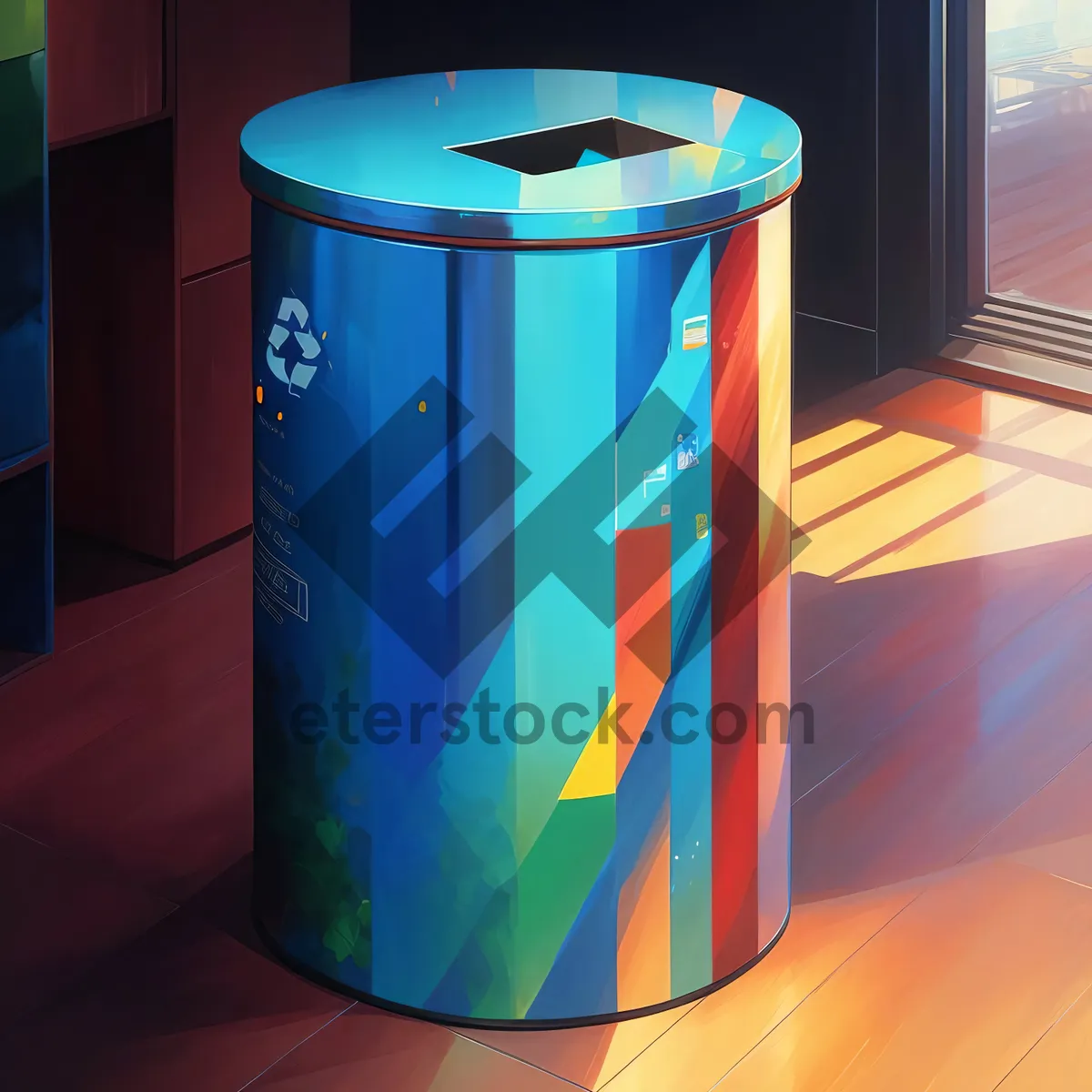 Picture of Metal Waste Bin for Environmentally-friendly Disposal