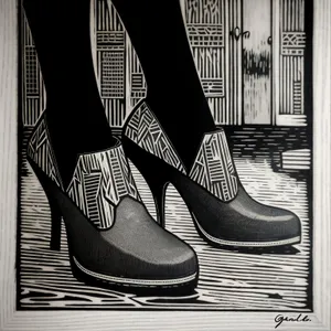 Classic Leather Running Shoe - Black Men's Footwear