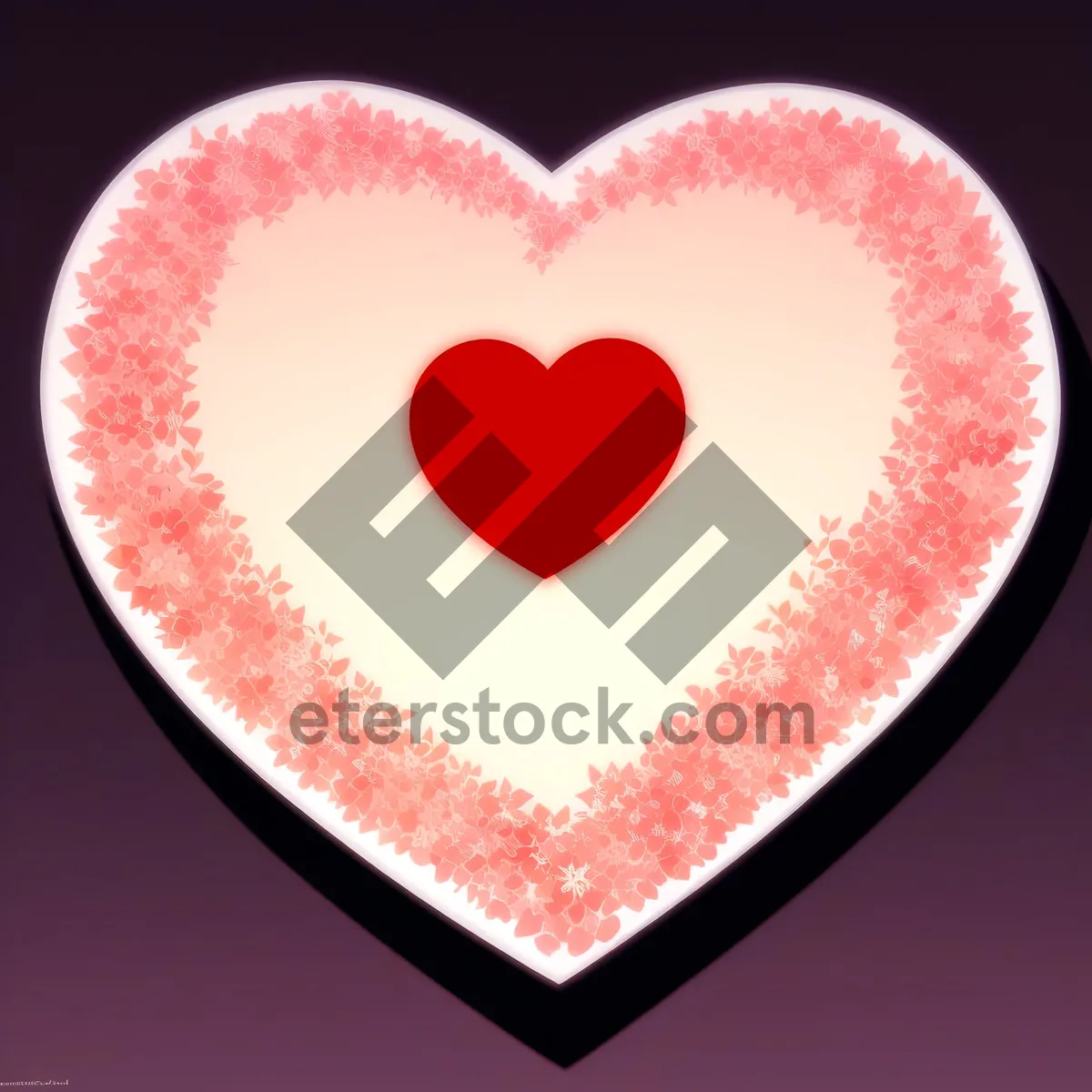 Picture of Valentine's Day Heart Icon - Romantic 3D Decoration