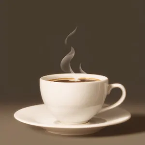 Morning Brew: Aromatic Cup of Caffeine on Table