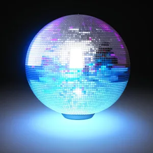 Reflective Global Design: Shiny Sphere in Digital Space