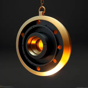 Modern Rotating Bass Speaker in Black Disco Design