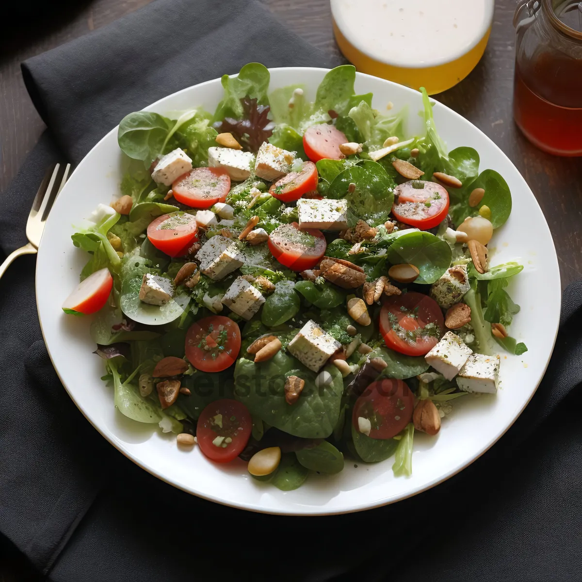 Picture of Delicious Gourmet Vegetable Salad Plate