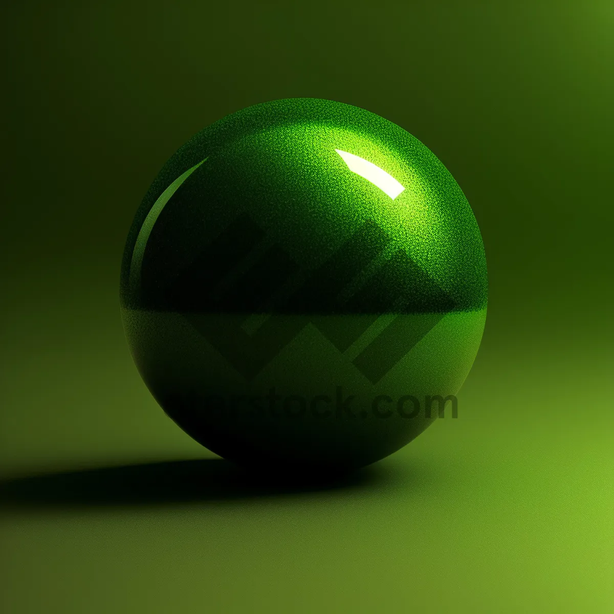 Picture of Shiny Glass Sphere Icon with Reflection