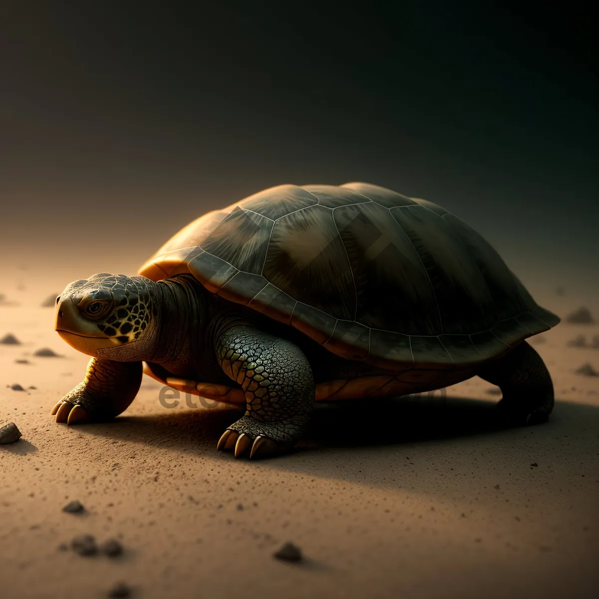Picture of Slow and Steady Shell: Majestic Sea Turtle