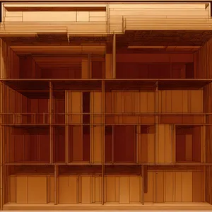 Furniture Building: Wooden Bookcase Shelf in Home