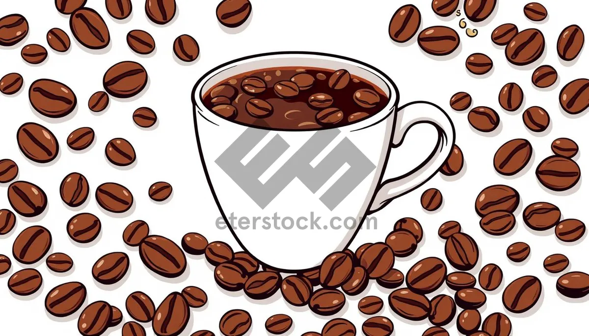 Picture of Vintage Floral Coffee Card Design