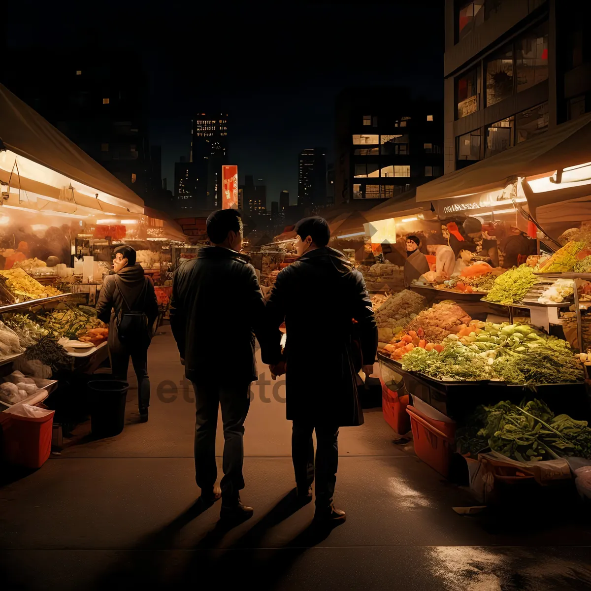 Picture of Food market stall display at the supermarket