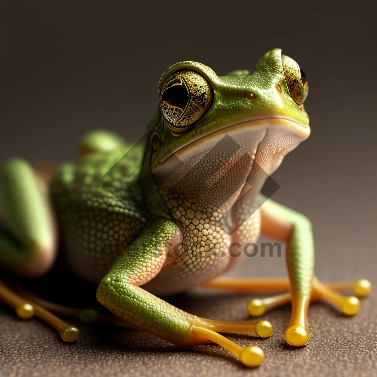 Picture of Colorful Eyed Tree Frog Peeping Out