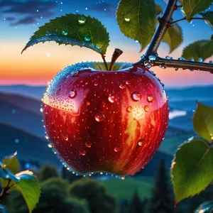 Fresh Garden Apple, Healthy and Sweet Fruit
