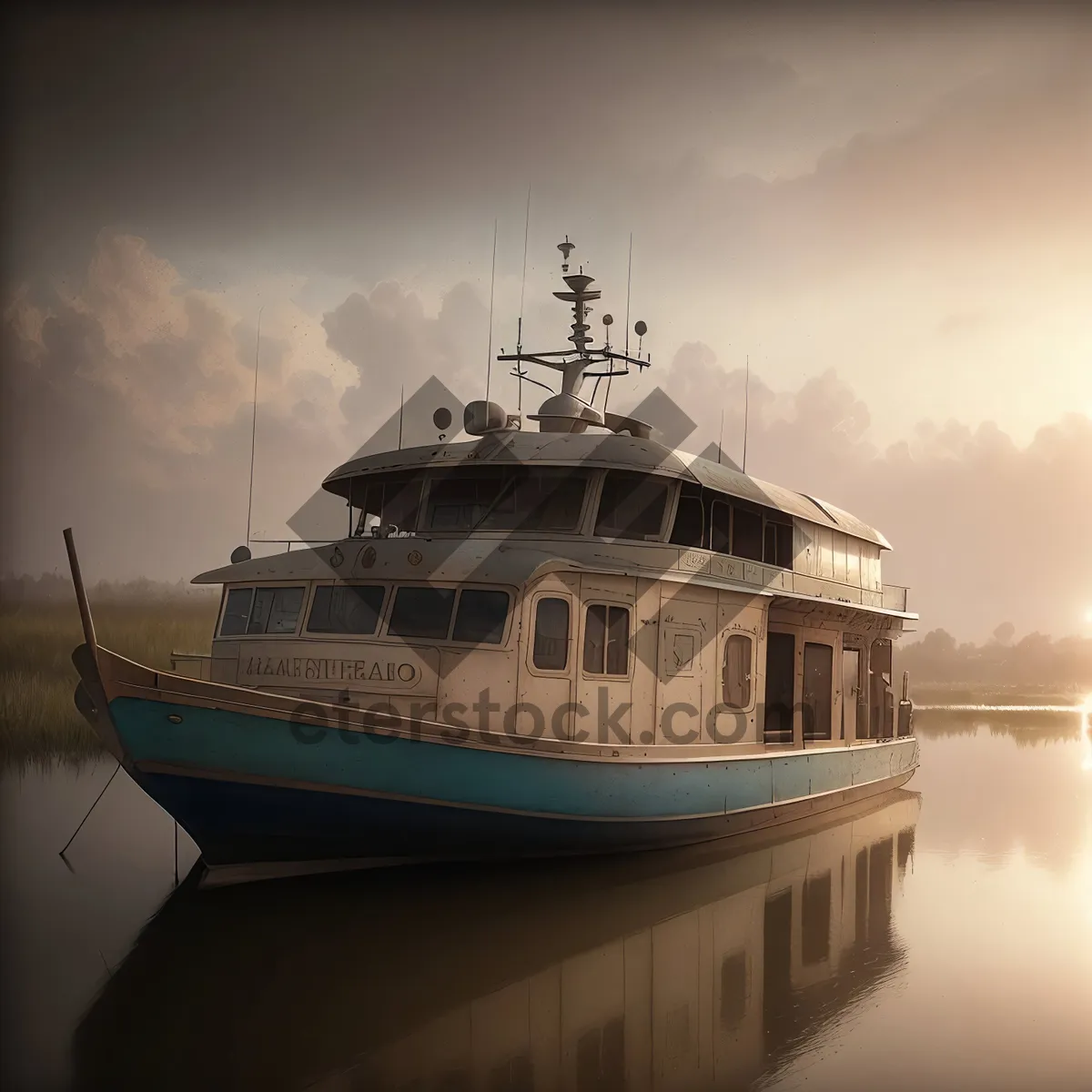 Picture of Nautical Adventure: Fishing Boat at Sea