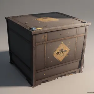 3D Container Chest Box Crate