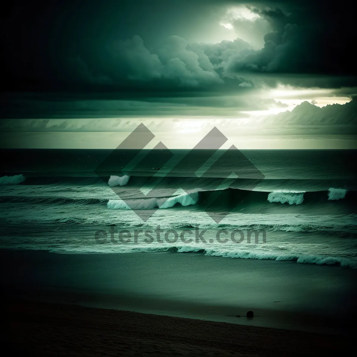 Picture of Tropical Sunset over the Beach