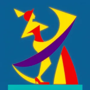 Patriotic Lightning Flag Graphic