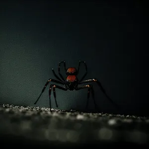 Close-up shot of black mosquito with distinct antenna.