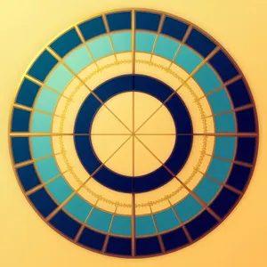 Circular Mosaic Grid Art Design - Light Wallpaper