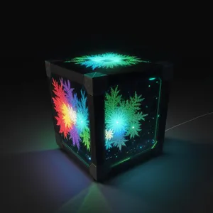 3D Gem Design Light Star Graphic Wallpaper