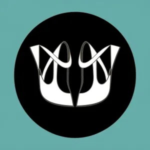 Black Round Button Graphic Design Icon