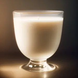 Refreshing Eggnog Punch in Elegant Wineglass