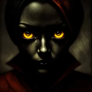 Mysterious Beauty: Alluring Eyes Behind Mask