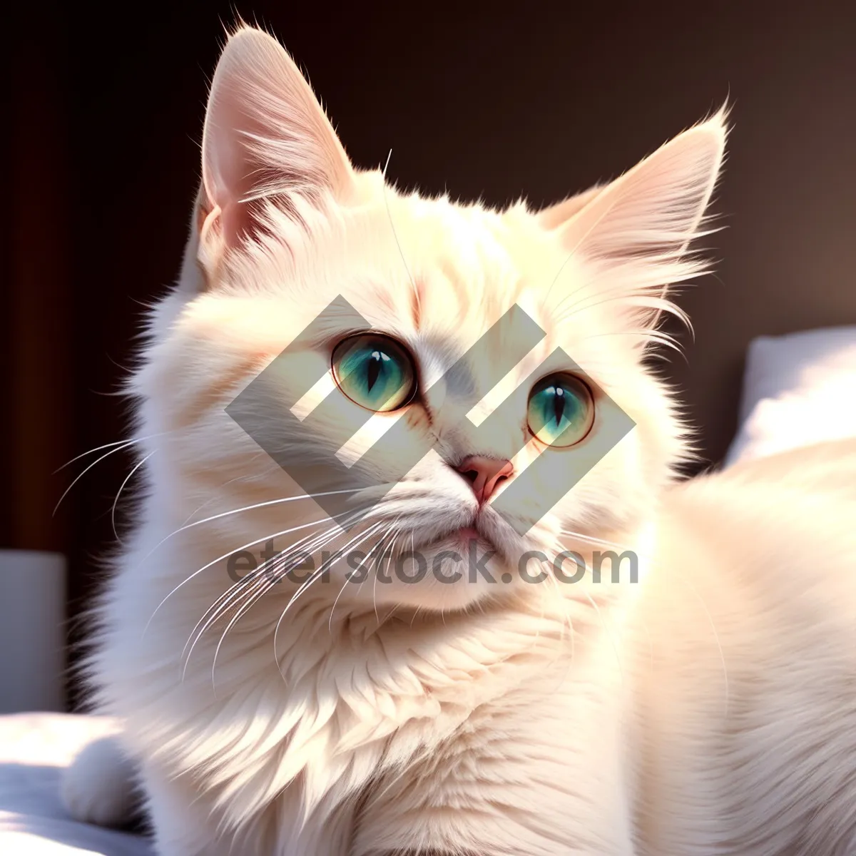 Picture of Fluffy Tabby Kitty with Curious Whiskers