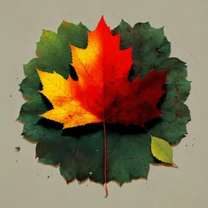 Vibrant Fall Maple Leaf - Natural Autumn Foliage