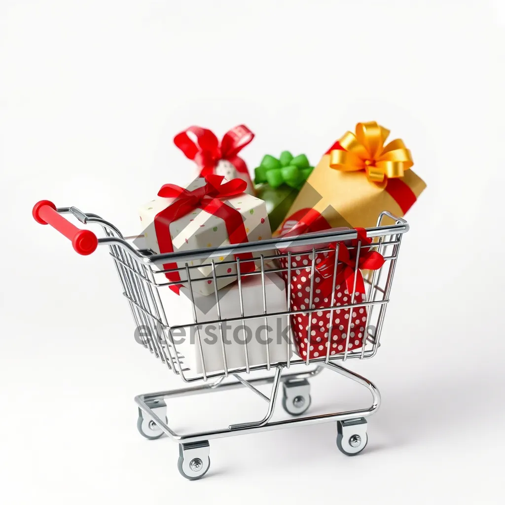 Picture of 3D Shopping Cart for Online Business Transactions