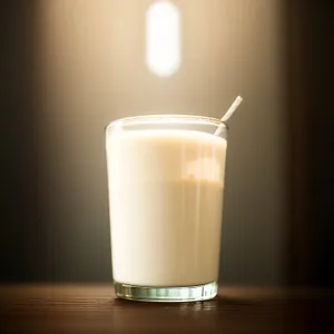 Delicious Milk Beverage in a Glass