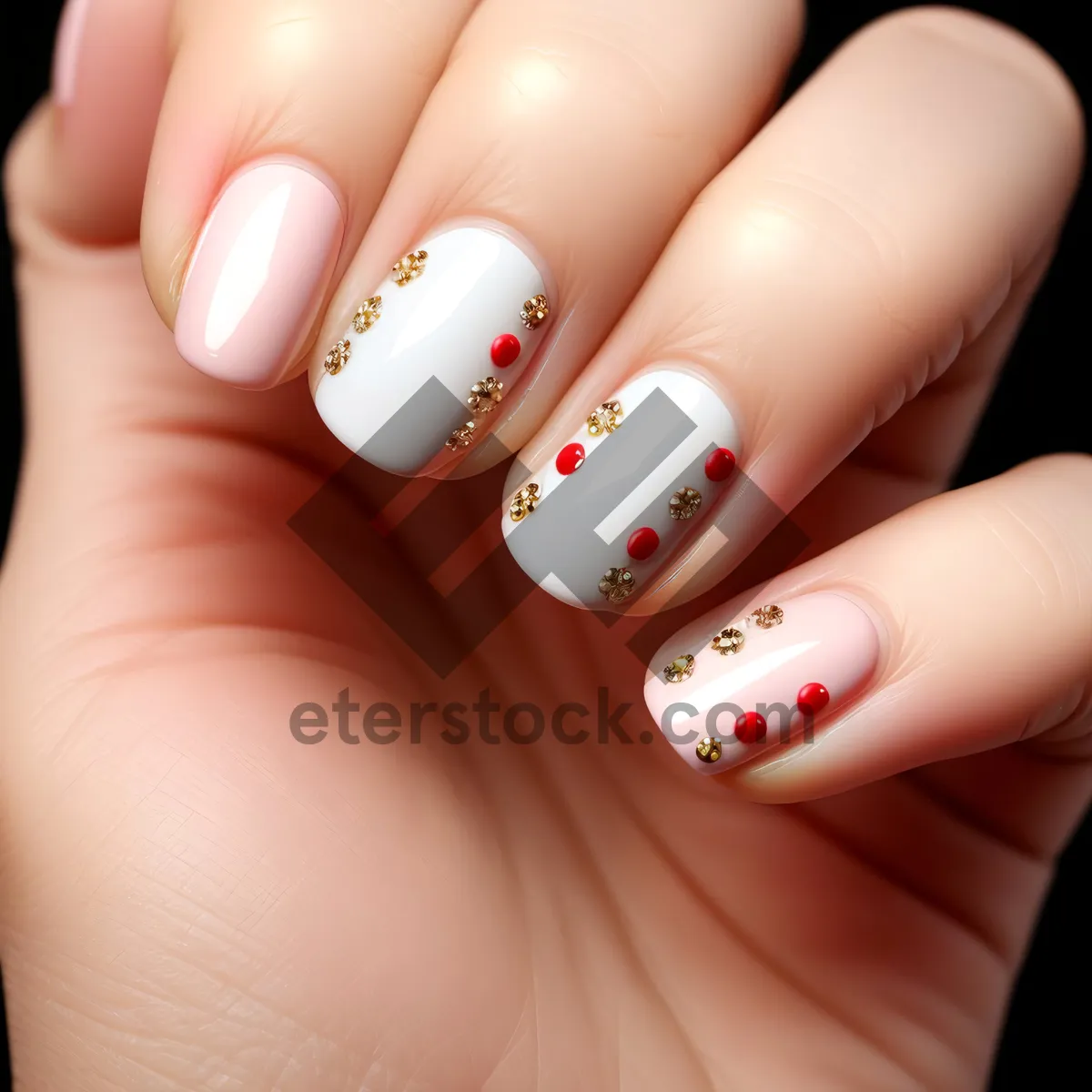 Picture of Manicured hands showcasing prescription drug for nail care