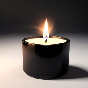 Flaming Candle - Symbol of Celebration and Warmth