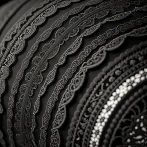 Artful Design: Elegant Lace Texture with Slide Fastener