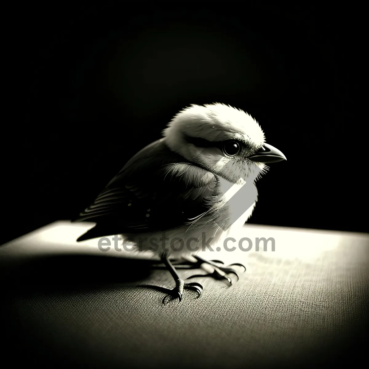 Picture of Spring Sparrow with Cute Beak and Feathers