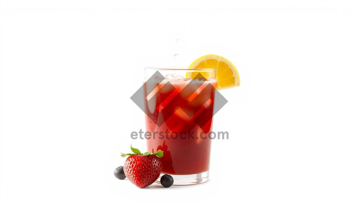 Picture of Refreshing Strawberry Tea with Cream and Berries