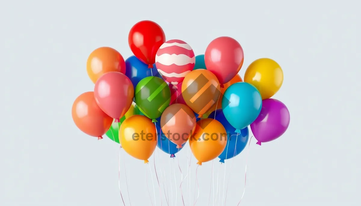 Picture of Colorful balloons adding fun to birthday party celebration