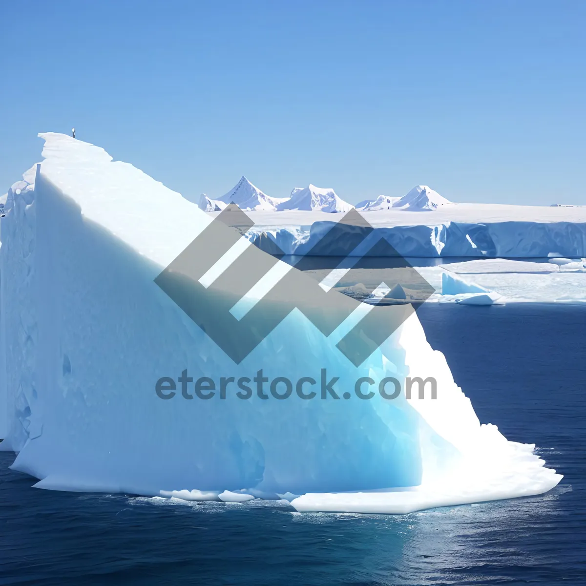 Picture of Majestic Arctic Glacier in Winter Wonderland