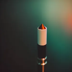 Artistic Flame: Lipstick, Cosmetics, and Candle Illumination