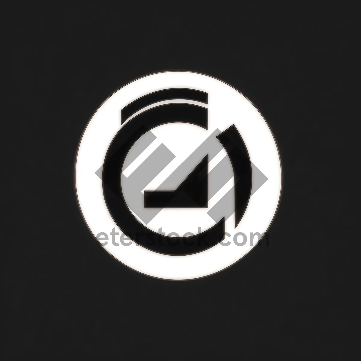 Picture of Black Shiny Round Web Icon