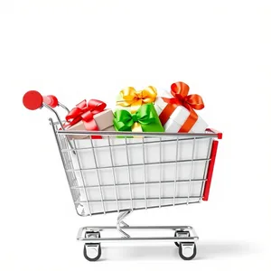 3D Shopping Cart with Wheel Container