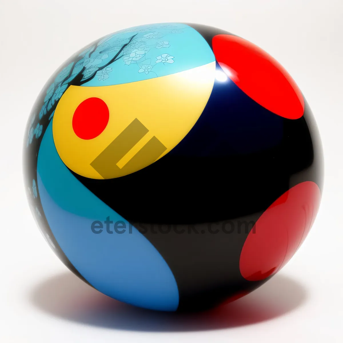 Picture of World Cup Soccer Ball Icon: Flag-Inspired 3D Symbol