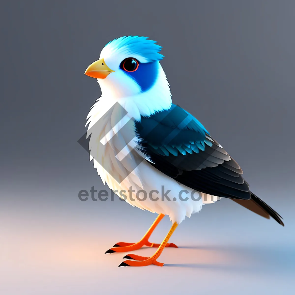 Picture of Charming Bird with Beautiful Wing in Natural Habitat
