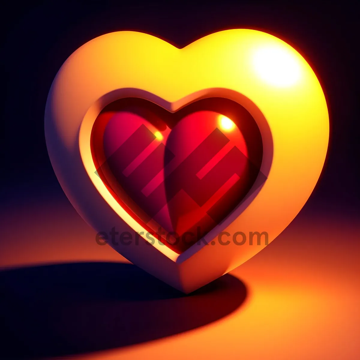 Picture of Vibrant Mystic Gem Button on Glass