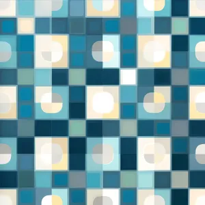 Modern square web buttons set with glossy checkmark symbol