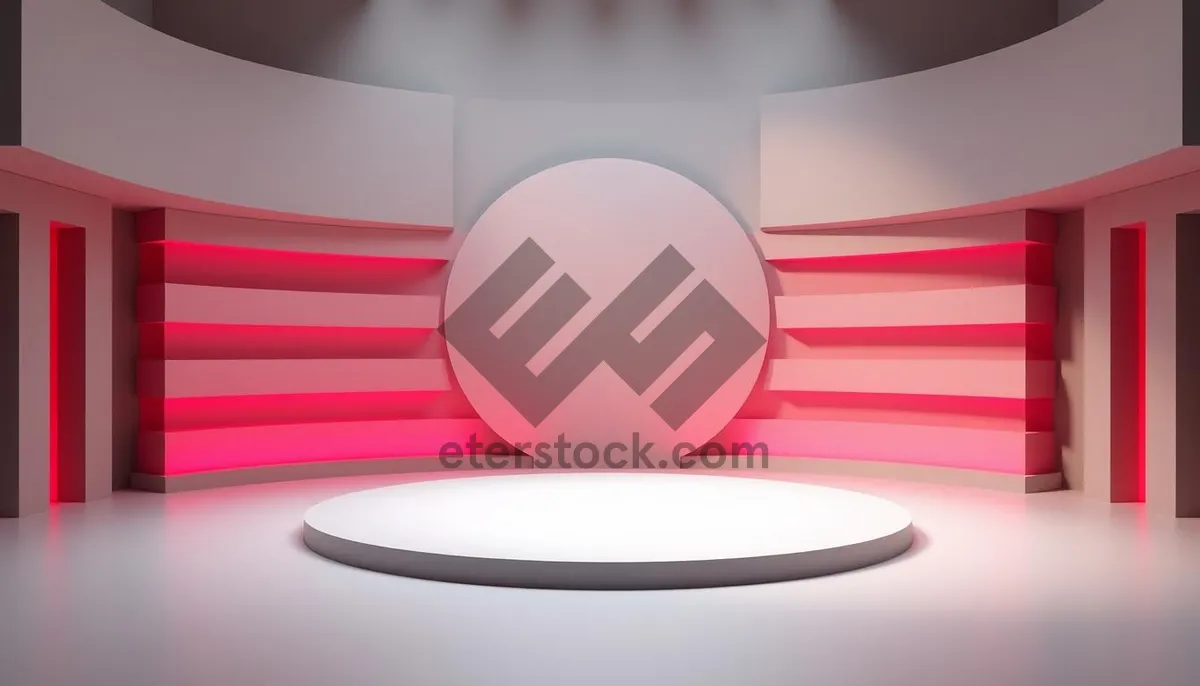 Picture of Graphic design element with bright glowing light symbol