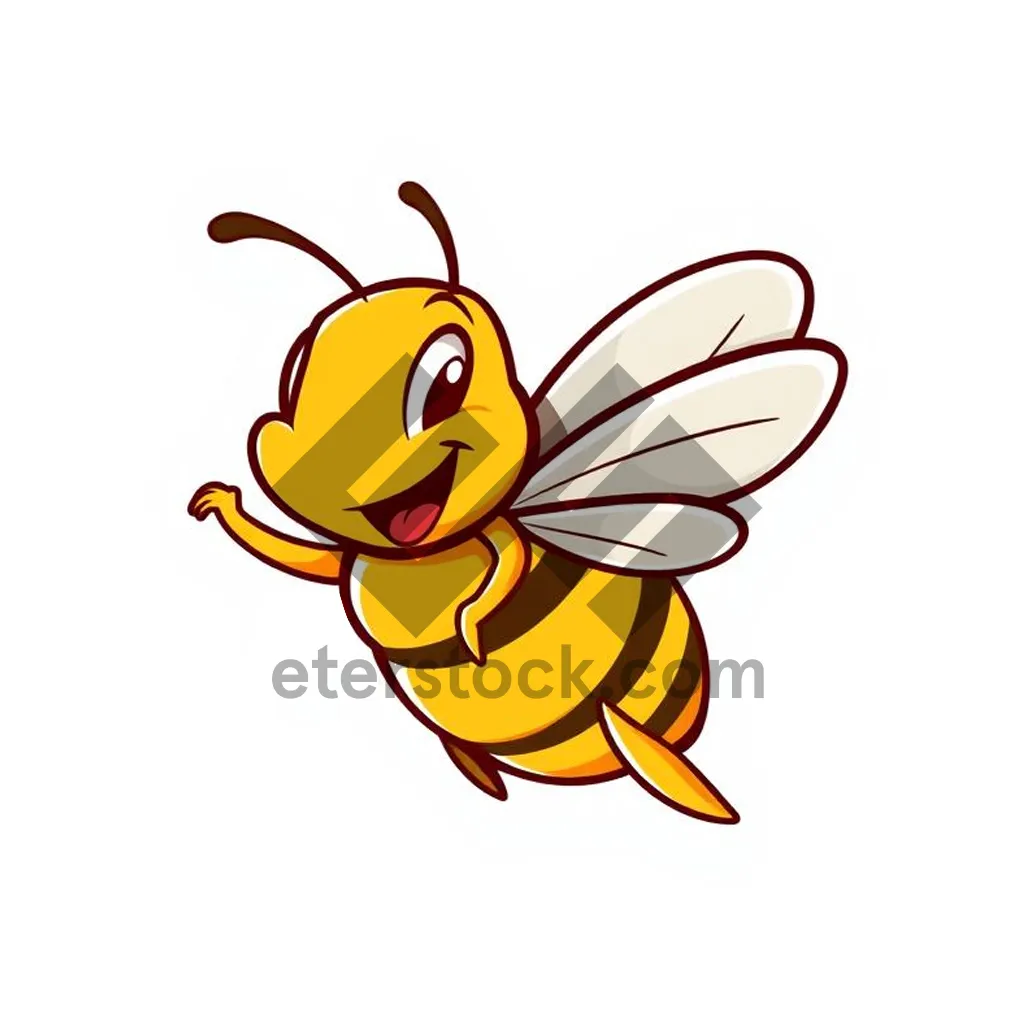 Picture of Happy cartoon animal character clip art.